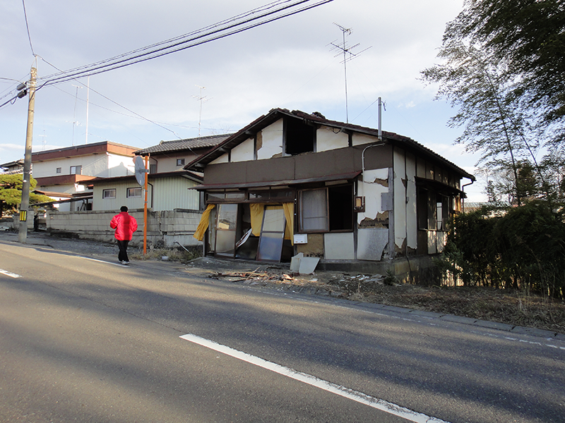 東日本大震災での震度６強でも倒壊を免れた家